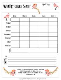 Weekly Chore Sheet With Bible Verse 1 Corinthians 15 58 Flamingos