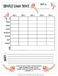 Weekly Chore Sheet With Bible Verse 1 Corinthians 15 58 Flamingos