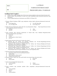 Contoh soal un matematika sma matematika adalah mata pelajaran ujian nasional yang sering menjadi momok bagi siswa sma. Soal Farmasi Rumah Sakit 2019