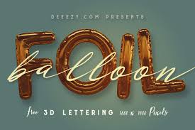 This balloon mockup templates is great way of showcasing your logo design which you can present to your client to make a great impression. Free Alphas Foil Balloon 3d Lettering Free Commercial Use Fonts Graphics