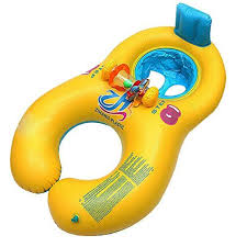 Lisam 2person Pvc Inflatable Water Swim Float Ring For Swimming Pool Kids Adults With Baby Leg Holes And Seat Yello Baby Pool Floats Baby Swim Float Baby Pool