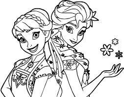 Foster the literacy skills in your child with these free, printable coloring pages that can be easily assembled into a book. Anna And Elsa Coloring Pages 1nza