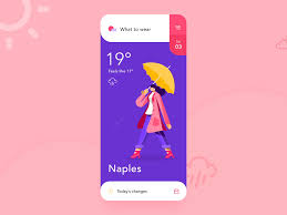 Weather Ios App Interaction Ae Android Animation Animations App Application Clothes Clou Mobile App Design Inspiration App Interface Design Android App Design