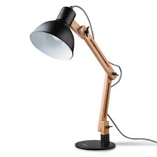 Tomons Leselampe Im Klassichen Holz Design Schreibtischlampe