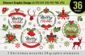 Download 7 Christmas Wreaths 29 Graphic Elements Graphic By Gleenart Graphic Design Creative Fabrica Christmas Wreaths Christmas Graphics Christmas Design Yellowimages Mockups