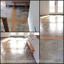 Home Addition Custom Polished Concrete Flooring With Wood Inlays Manhattan Beach Ca Polished Concrete Flooring Concrete Floors Concrete Wood Floor
