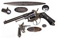 Fine Double Action Lefaucheux Patent 12mm Revolver by LePage ...