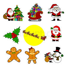 The world's most famous cartoon pictures, santa claus, donald duck, mickey mouse, winnie the pooh, barbie, garfield. Christmas Cartoon Vector Stock Vector Colourbox
