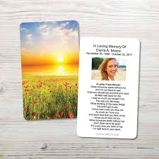 The three popular choices are microsoft word, publisher, and for mac users, apple iwork pages. Memorial Prayer Cards Custom Funeral Cards 20 Off Sitewide