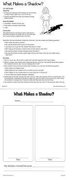 What Makes A Shadow Lesson Plan From Lakeshore Learning Preschool Science Shadow Lessons First Grade Science