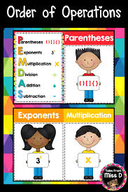 Order Of Operations Posters Order Of Operations Addition And Subtraction Miss D
