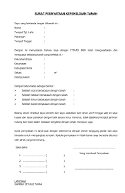 Fungsi surat pernyataan bagi pembuat surat: Contoh Surat Pernyataan Kepemilikan Tanah Yang Benar Rumah123 Com