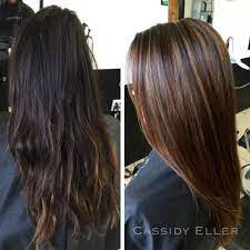 Dark Brown Hair With Caramel Highlights Before And After Google Search Hair Styles Brown Hair With Caramel Highlights Hair