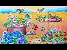 Bunga ini memiliki warna yang sangat tajam dan pada bagian daunnya terdapat corak. Gambar Bunga Tulip Dengan Crayon Gambar Ngetrend Dan Viral