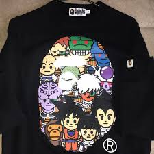 To all the niggas died in the street r.i.p. Bape Shirts Bape X Dragon Ball Z Crewneck Poshmark