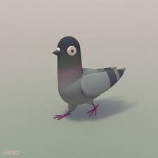 New Party Member Tags Animation Cute Animal Bird C4d Walk Birds Cinema 4d Nod Pigeon Cg 3d Animation Strut Dlg Animated Clipart Pigeon Funny Animated Animals