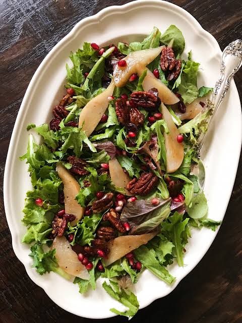 Poached Pear Salad (Veg)