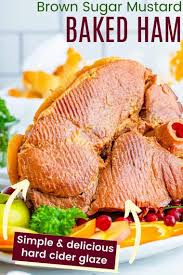 Apple Cider Brown Sugar Baked Ham Recipe In 2020 Baked Ham Ham Recipes Baked Ham Glaze Brown Sugar
