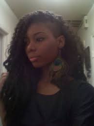 Curly Hair With Shaved Side Half Shaved Hair Natural Hair Styles Hair Inspiration