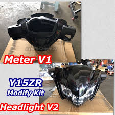 Thanks to mtb garage for sharing the info. Y15zr V2 Headlamp Smoke Modify Kit Meter V1 Smoke Headlight V2 Pnp Shopee Malaysia