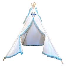 5 kids tents for glamping, 24/48 hr shipping available, sleepovers, playtime or birthday party business. Amazon Com Personalized White And Turquoise Lace Kids Teepee Tent Play Teepee Birthday Sleepover Slumber Party Tent By Chicky Chicky Bling Bling Handmade