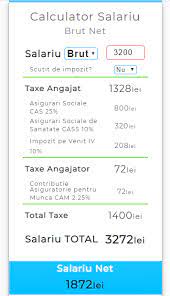 Brüt ücretinize göre aylık olarak değişen net maaşı ve toplam elinize geçecek ücreti buradan öğrenebilirsiniz. Calculator Salariu Brut Net Net Brut Simplu Si Rapid