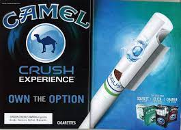 When 'crushed' the cigarette taste becomes menthol. Camel Crush Campaign For Tobacco Free Kids En