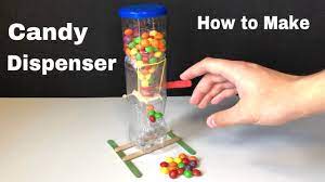 Use foldable cardboard to cover the 3cm and 9cm gaps (in step 5), leaving one side open, as shown. How To Build Candy Dispenser At Home Out Of Plastic Bottles Youtube