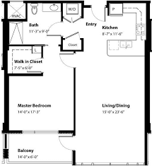 Image Result For 500 Square Foot Ranch Floor Plan Simple Basic 1 Bedroom House Plans Floor Plans Ranch One Bedroom House