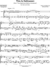 I really really want the sheet music for what's this? and this is halloween please! Duo Hansen This Is Halloween Violin Cello Sheet Music In C Minor Download Print Sku Mn0190639