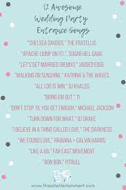 Awesome Wedding Entrance Songs To Get The Party Started Entrance Songs Wedding Songs Reception Reception Entrance Songs