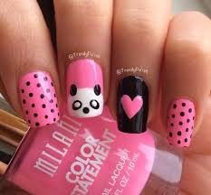 Panda Nail Design Panda Nail Art Nail Art For Kids Girls Nail Designs