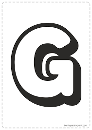 Letras G Para Imprimir Pdf Para Colorear Moldes de las letras del abecedario en mayúscula y minúscula para que podáis decorar vuestras aulas con un toque de color y diversión para los alumnos. letras g para imprimir pdf para