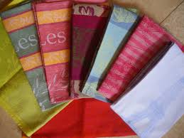 The color or print you decide on should complement what you will be using the kitchen towel for. Colorful Dishtowels From France Jacquard Francais Garnier Thiebaut Gerardmer The Cooking Frog S Blog