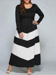 27 Off 2021 Zigzag Long Sleeve Plus Size Maxi Dress In White And Black Zaful When i was writing this article, the first thought that flashed into my mind was; zigzag long sleeve plus size maxi dress