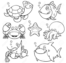 Animales Marinos Para Colorear