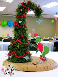 Diy Grinch Centerpiece Grinch Christmas Decorations Grinch Christmas Party Christmas Party Centerpieces