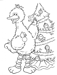 Bird heart couple coloring page. Coloring Pages Big Bird Christmas Sesame Street Coloring Pages