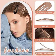 Amazon.com : Gingbiss 40 Pieces Large Snap Hair Clips for Woman, 2.6 inch  Metal Hair Barrettes with Storage Case for Women, Classic Hairpins Hair ...