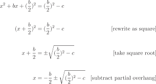 Is there a way to predict the number and type of solutions to a quadratic equation without actually solving the equation? Intuition For The Quadratic Formula Betterexplained
