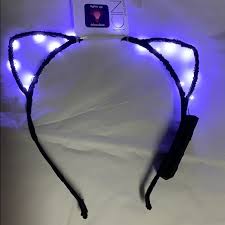 Icing Accessories Light Up Black Cat Ears Headband Poshmark