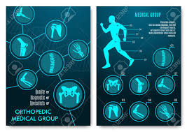 Medical Infographic With Orthopedic Anatomy Charts Human Silhouette