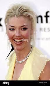 La socialite Tamara Beckwith arrive pour la soirée de bénéfice de l'amfAR  (Fondation américaine pour la recherche sur le SIDA), lors du 61e Festival  du film de Venise au Lido à Venise