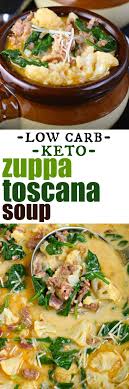 Low Carb Keto Zuppa Toscana Soup Recipe Is Packed With Flavor From Crispy Bacon Italian Sausage Spinach And Tend Toscana Soup Zuppa Toscana Soup Soup Recipes
