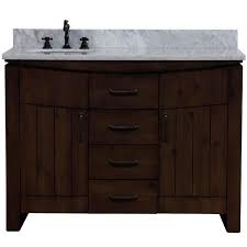 Rustic Wood With Jazz White Marble Top