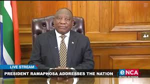 For more than 120 days, we have succeeded in delaying the spread of a virus that is causing devastation across the globe. Encanews President Cyril Ramaphosa Addresses The Nation Facebook