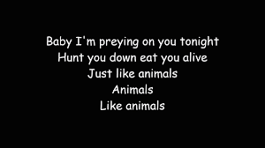 Animals Maroon 5 Lyric Video Youtube