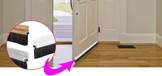 The door sweep simultaneously keeps warm air put to minimize heating costs significantly during with this size, we are safe to say that it is large enough to be used in most indoor and exterior doors. Do Door Sweeps Go On The Inside Or Outside Aoqun