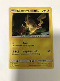Encuentra detective pikachu cards en mercadolibre.com.mx! Pokemon Cards Detective Pikachu Hp 90 Ebay