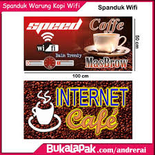 Ribuan gambar contoh brosur atau spanduk keren untuk berbagai keperluan. Desain Warung Wifi Cek Bahan Bangunan